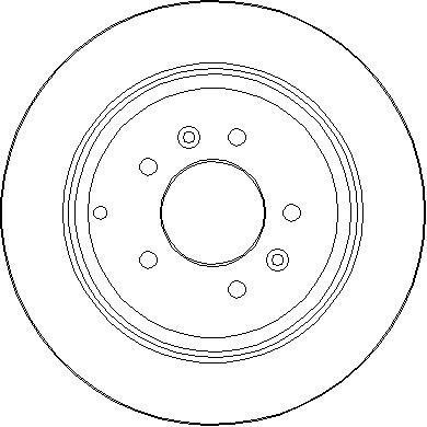 National NBD333 Rear brake disc, non-ventilated NBD333
