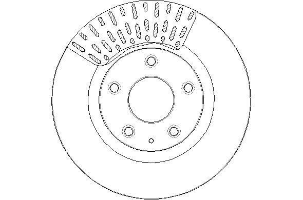National NBD1908 Front brake disc ventilated NBD1908
