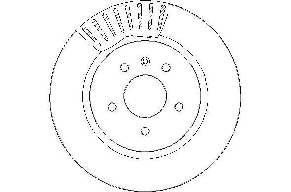 National NBD1875 Rear ventilated brake disc NBD1875