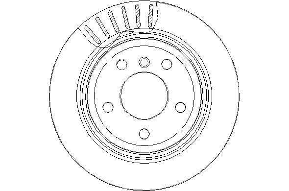 National NBD1876 Rear ventilated brake disc NBD1876