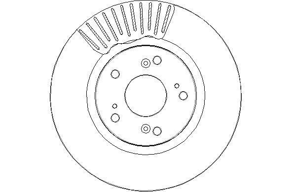 National NBD1862 Front brake disc ventilated NBD1862