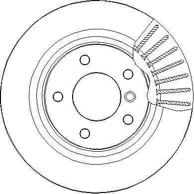 National NBD1841 Rear ventilated brake disc NBD1841