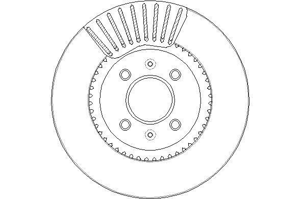 National NBD1892 Front brake disc ventilated NBD1892