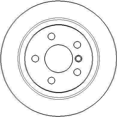 National NBD1869 Rear brake disc, non-ventilated NBD1869