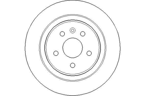National NBD1916 Rear brake disc, non-ventilated NBD1916