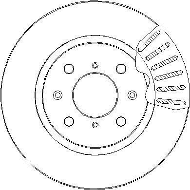 National NBD1586 Brake disk NBD1586