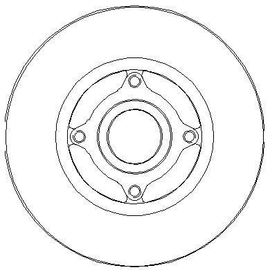 National NBD470 Rear brake disc, non-ventilated NBD470