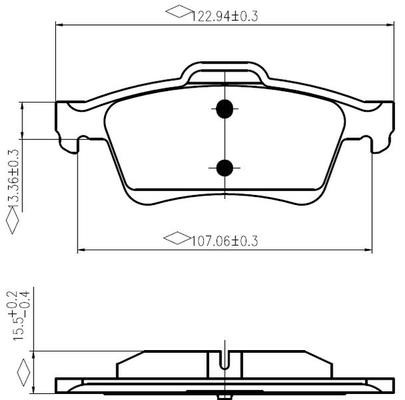 National NP2968 Brake Pad Set, disc brake NP2968