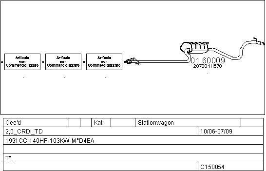 Mts C150054025129 Exhaust system C150054025129