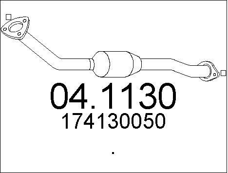 Mts 041130 Catalytic Converter 041130