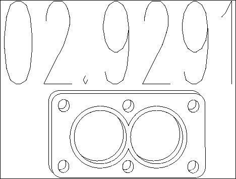 Mts 02.9291 Exhaust pipe gasket 029291