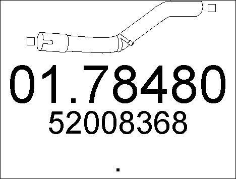 Mts 0178480 Exhaust pipe 0178480