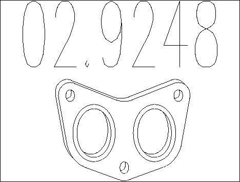 Mts 02.9248 Exhaust pipe gasket 029248