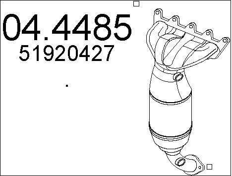 Mts 044485 Catalytic Converter 044485