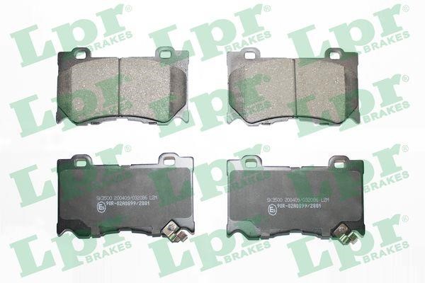 LPR 05P2086 Brake Pad Set, disc brake 05P2086