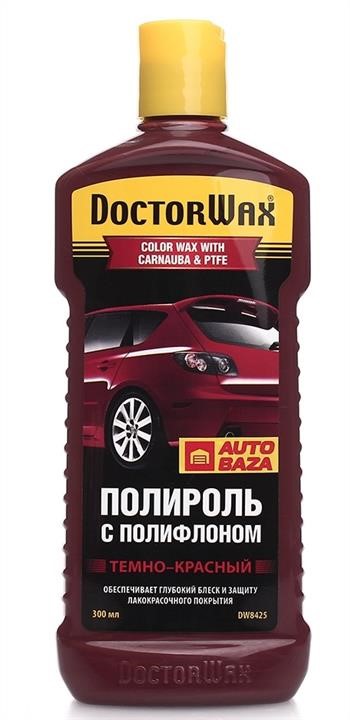 Doctor Wax DW8425 Polish with Polyflon Dark Red, 300ml DW8425