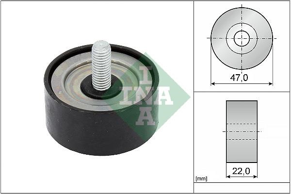 INA 532 1001 10 Deflection/guide pulley, v-ribbed belt 532100110