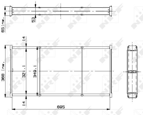 NRF 14450 Core, radiator 14450