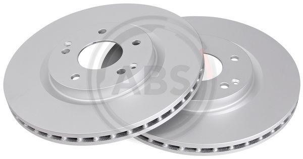 ABS 18710 Front brake disc ventilated 18710