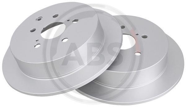 ABS 18705 Rear brake disc, non-ventilated 18705