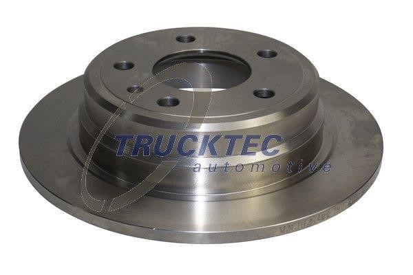 Trucktec 08.34.135 Rear brake disc, non-ventilated 0834135