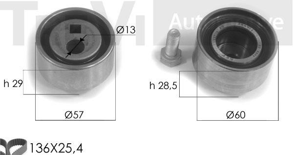 Trevi automotive KD1069 Timing Belt Kit KD1069