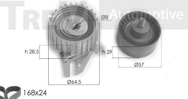 Trevi automotive KD1228 Timing Belt Kit KD1228