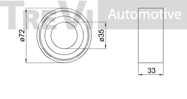 Trevi automotive WB2087 Wheel bearing kit WB2087