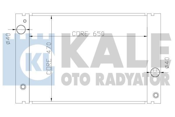 Kale Oto Radiator 341910 Radiator, engine cooling 341910