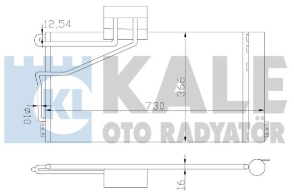 Kale Oto Radiator 387800 Cooler Module 387800