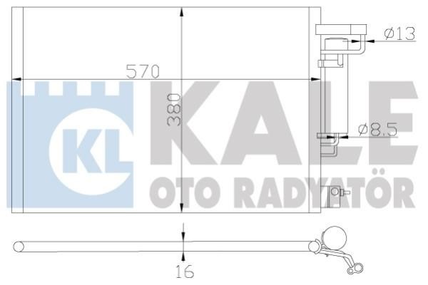 Kale Oto Radiator 342870 Cooler Module 342870