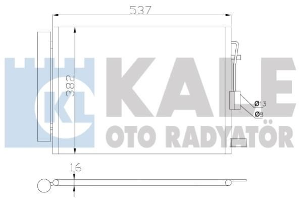 Kale Oto Radiator 343020 Cooler Module 343020