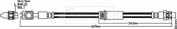 Borg & beck BBH8166 Brake Hose BBH8166