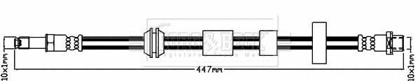 Borg & beck BBH8555 Brake Hose BBH8555