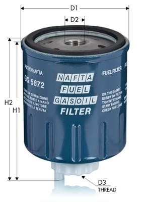 Tecneco GS5672 Fuel filter GS5672