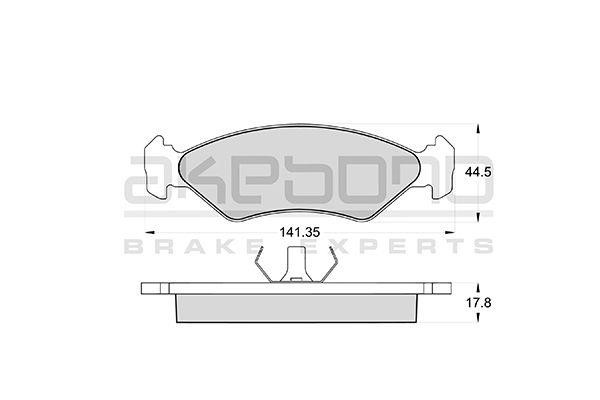 Akebono AN-4566KE Brake Pad Set, disc brake AN4566KE