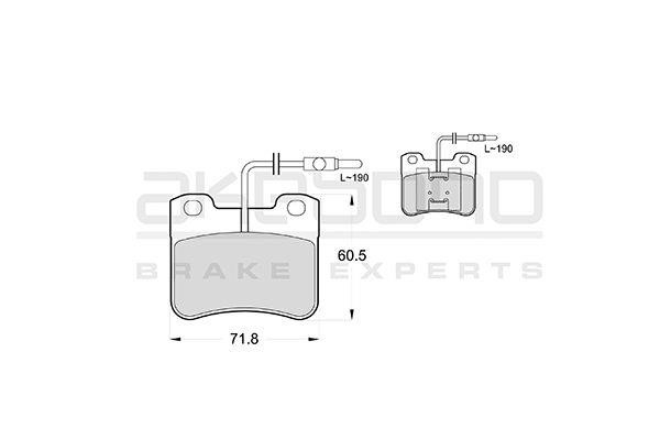 Akebono AN-4775WKE Brake Pad Set, disc brake AN4775WKE