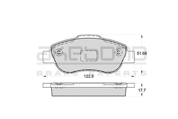 Akebono AN-4364KE Brake Pad Set, disc brake AN4364KE