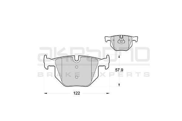 Akebono AN-4534KE Brake Pad Set, disc brake AN4534KE