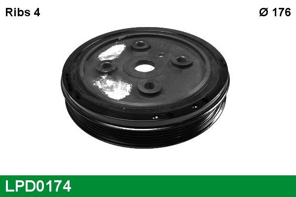 TRW LPD0174 Belt Pulley, crankshaft LPD0174