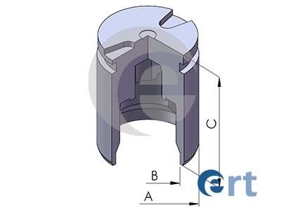 Ert 151484C Rear brake caliper piston 151484C