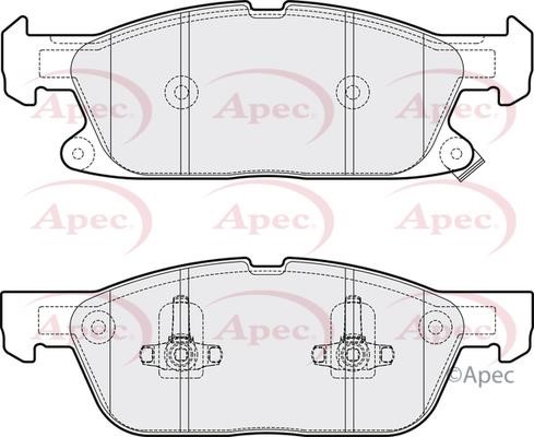 APEC braking PAD2081 Brake Pad Set, disc brake PAD2081