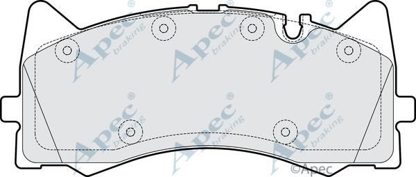 APEC braking PAD2176B Brake Pad Set, disc brake PAD2176B
