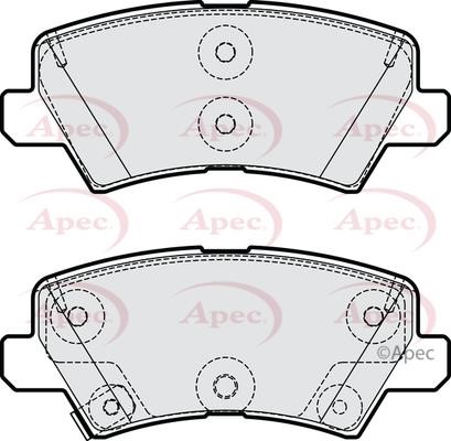 APEC braking PAD2213 Brake Pad Set, disc brake PAD2213