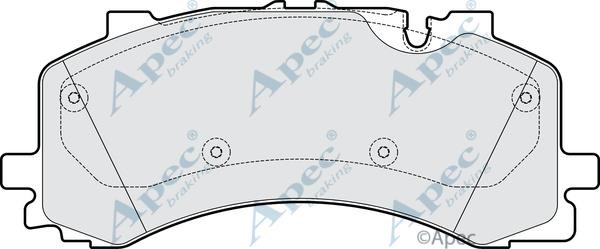 APEC braking PAD2167B Brake Pad Set, disc brake PAD2167B