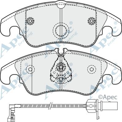 APEC braking PAD1861B Brake Pad Set, disc brake PAD1861B