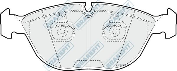 APEC braking PD3484 Brake Pad Set, disc brake PD3484