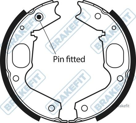 APEC braking BSH1106 Parking brake shoes BSH1106