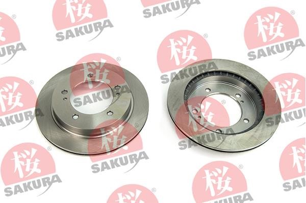 Sakura 604-80-7033 Front brake disc ventilated 604807033