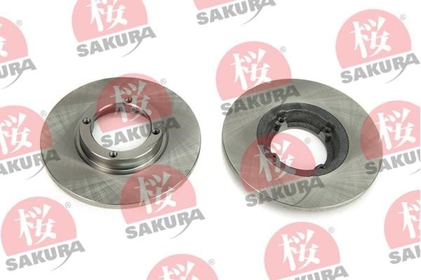 Sakura 604-00-8322 Unventilated front brake disc 604008322